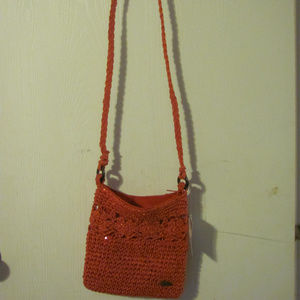 Cappelli Coral Straw Purse